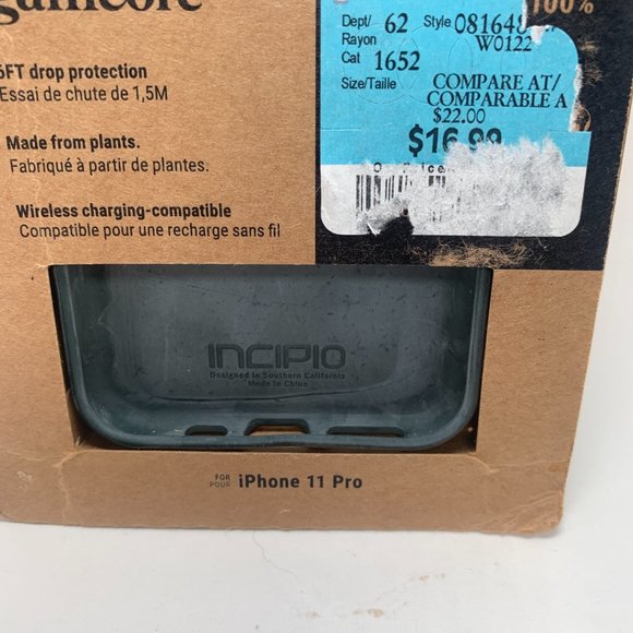 Incipio Organicore Plant-Based Protection 100% Biodegrable Case for IPhone 11 Pr - Picture 2 of 3